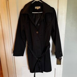 Michael Kors Black Women's Trench Coat-XL